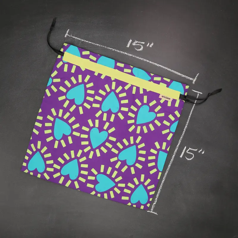 Large Drawstring Bag in Bodice Ripper