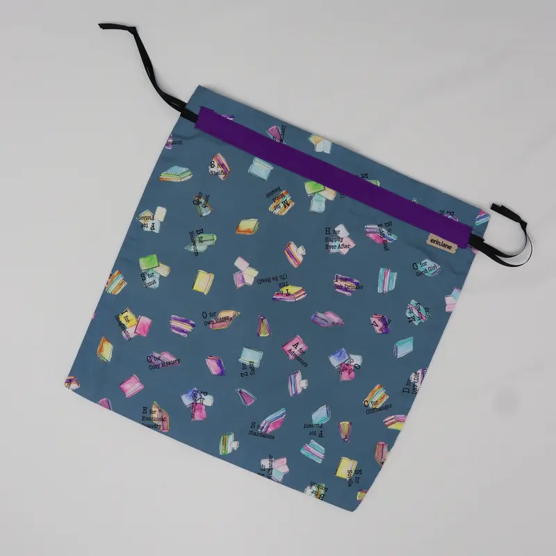 Large Drawstring Bag in Brough to You by the Letters