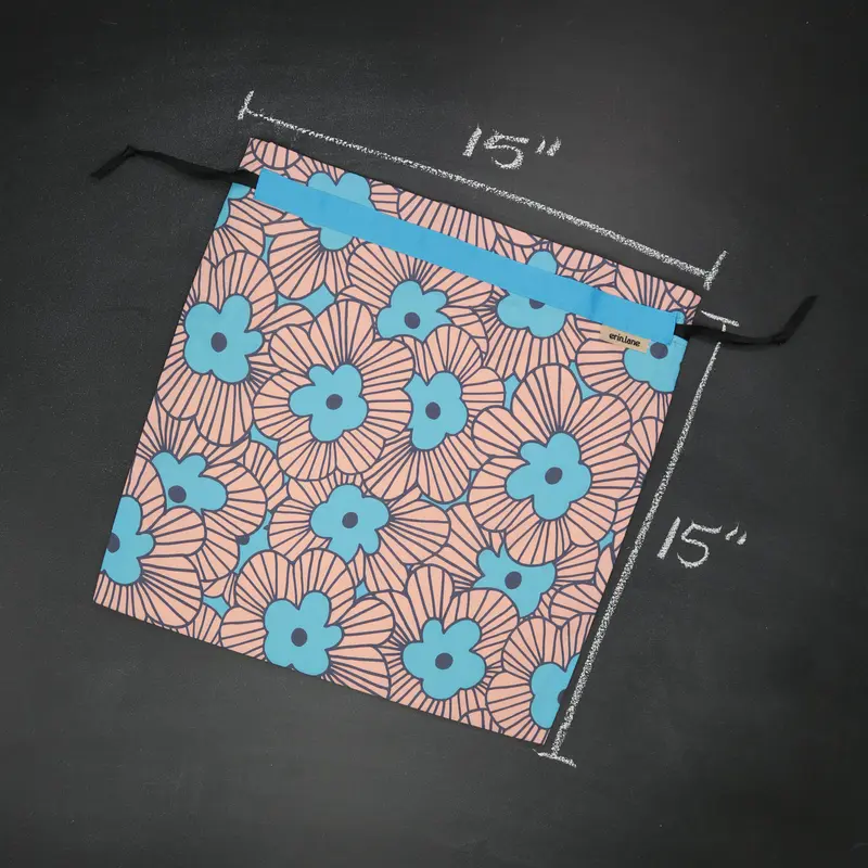 Large Drawstring Bag in High Dive