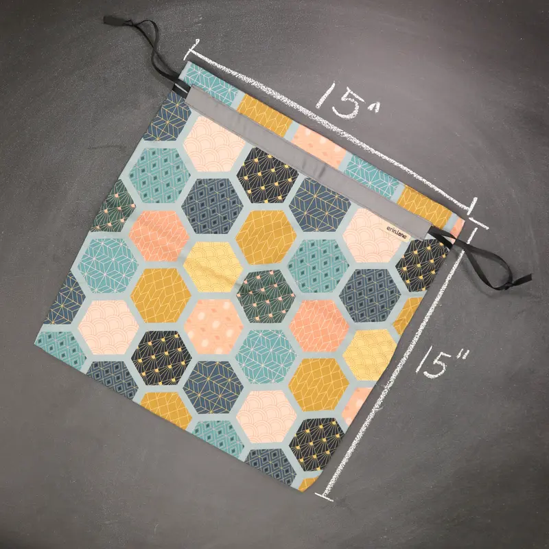 Large Drawstring Bag in Razzle Dazzle