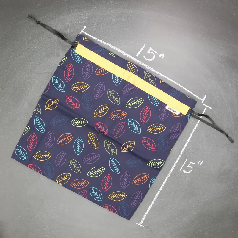 Large Drawstring Bag in Sideline Shadows