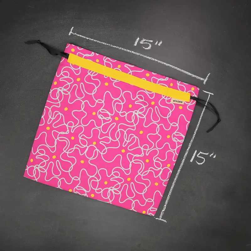 Large Drawstring Bag in Slow Burn