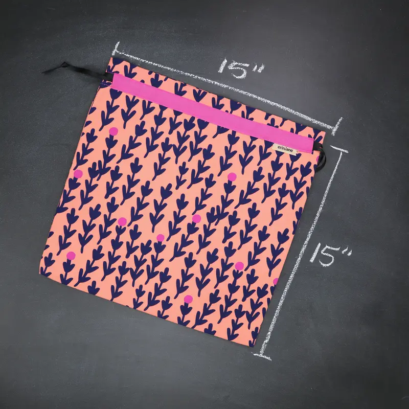 Large Drawstring Bag in Undertow