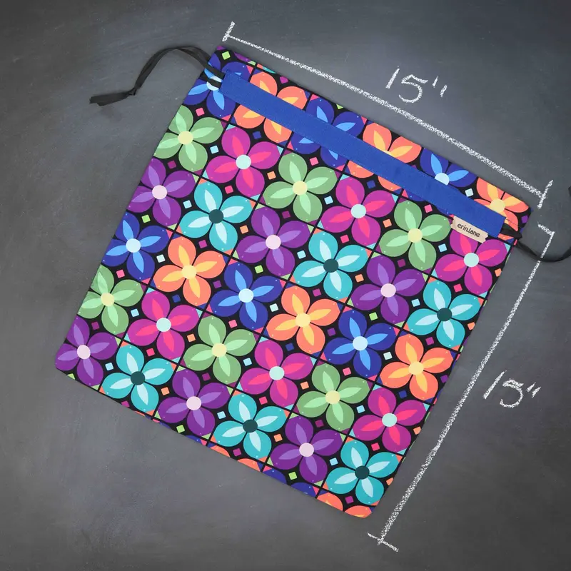 Large Project Bag in Birds in Bloom