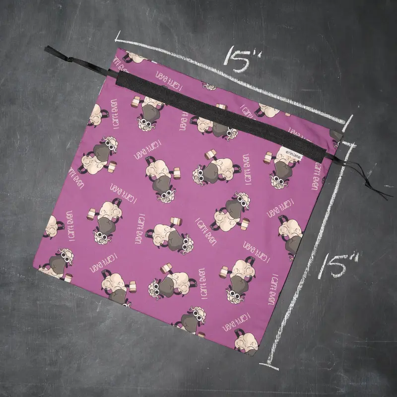 Large Project Bag in Demi "I Can't Even"