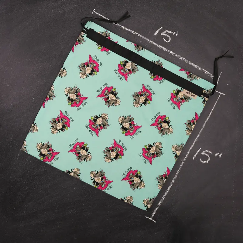 Large Project Bag in Demi "Treat Yo' Self."