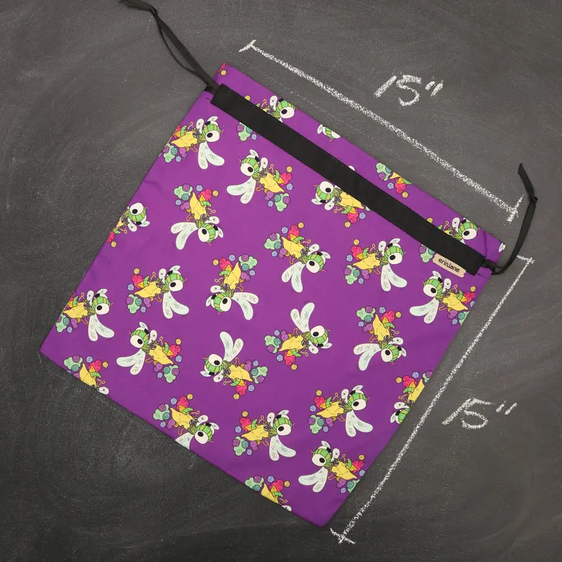 Large Project Bag in Drew the Dragonfly