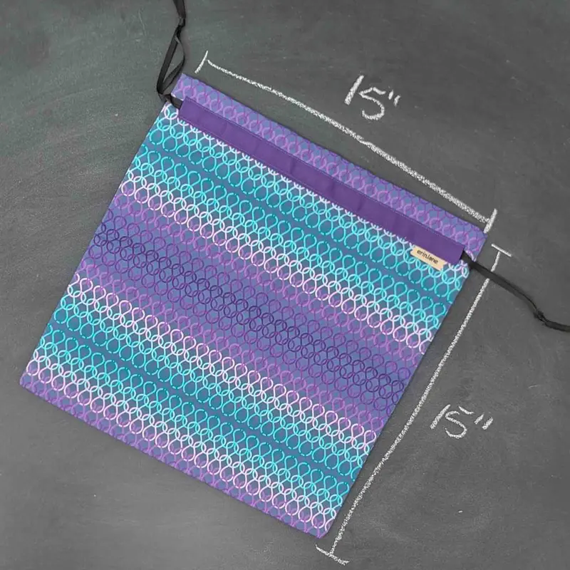 Large Project Bag in Garter Gradient Dusk