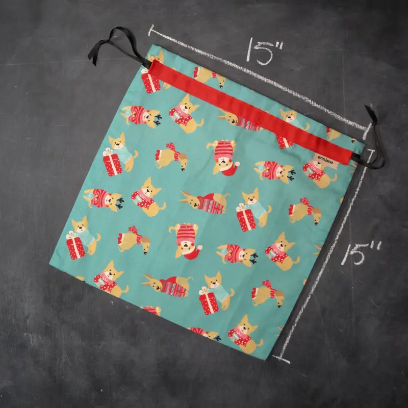 Large Project Bag in Generous Puppies