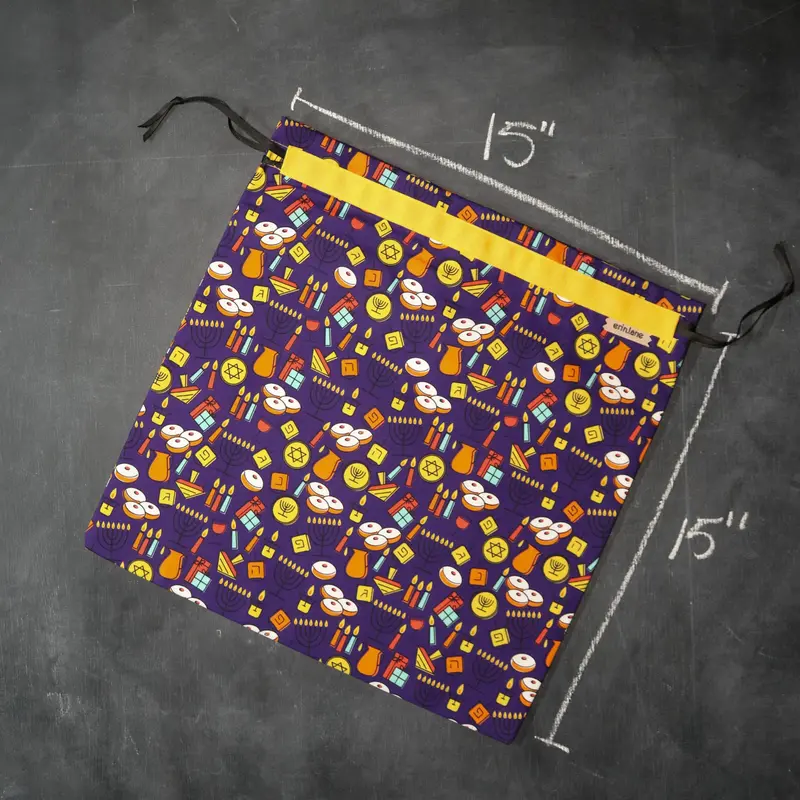 Large Project Bag in Hannukah Table