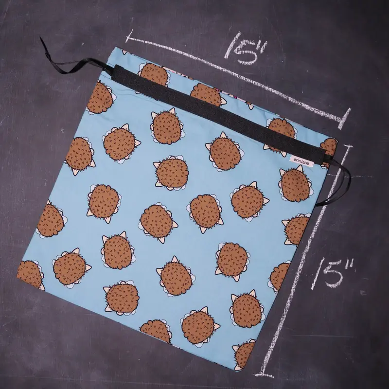 Large Project Bag in Hedgehog Butts