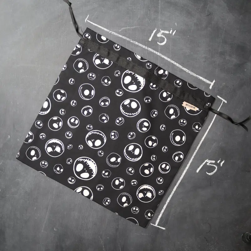 Large Project Bag in Jack Skellington