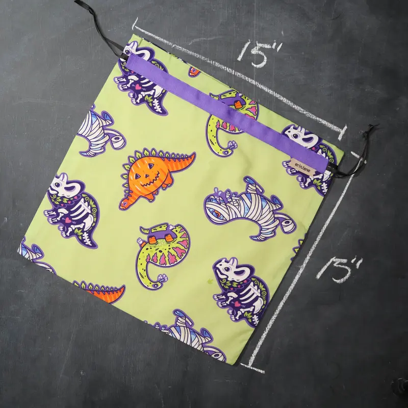 Large Project Bag in Prehistoric Halloween
