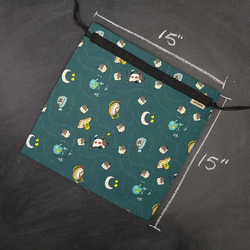 Large Project Bag in Through the Looking Glass