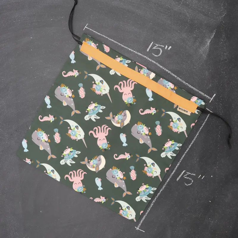 Large Project Bag in Under the Sea