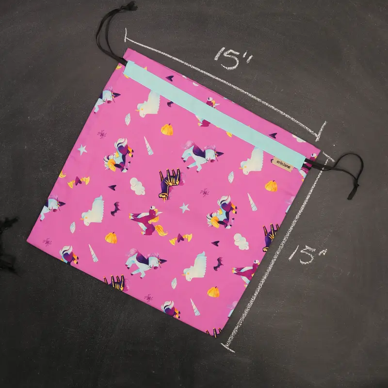 Large Project Bag in Unicorn Costumes