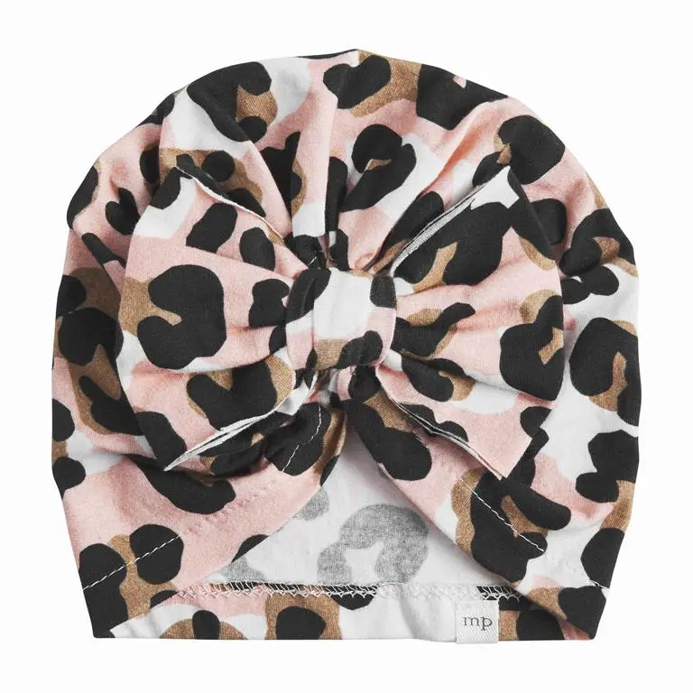 Large Scale Leopard Bow Hat Baby