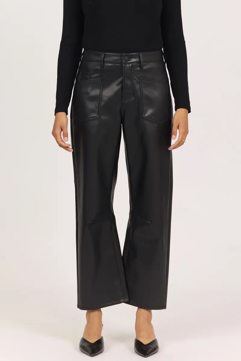 Lasso Jean in Black Lacquer