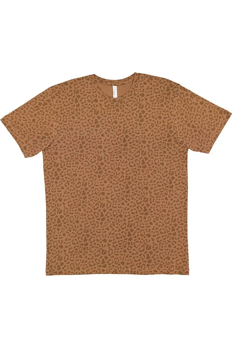 LAT Brown Leopard Fine Jersey Tee