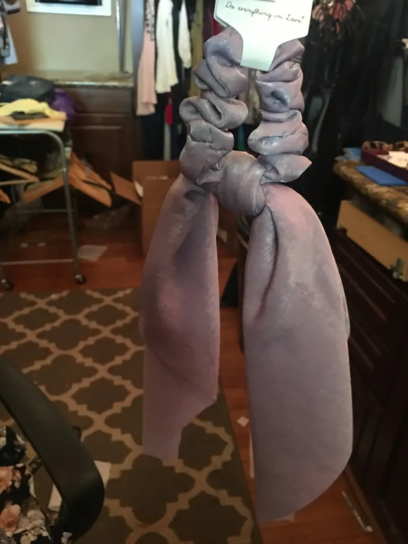 Lavender ponytail