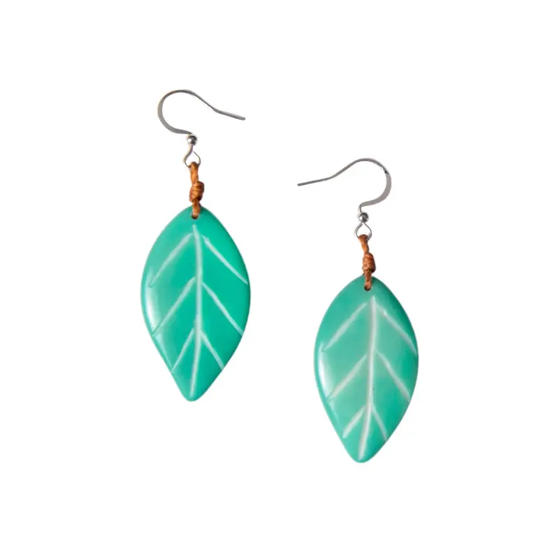 Leaf Imprint Earrings
