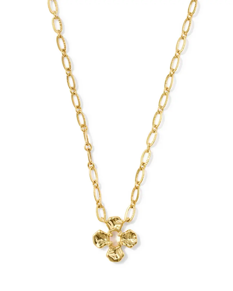Leanne Gold Short Pendant Necklace