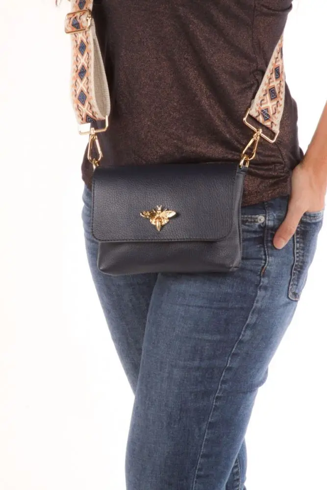 Leather Bee Bag in 2 colors