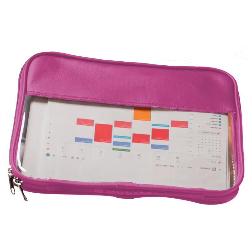 Leather Clear Folio