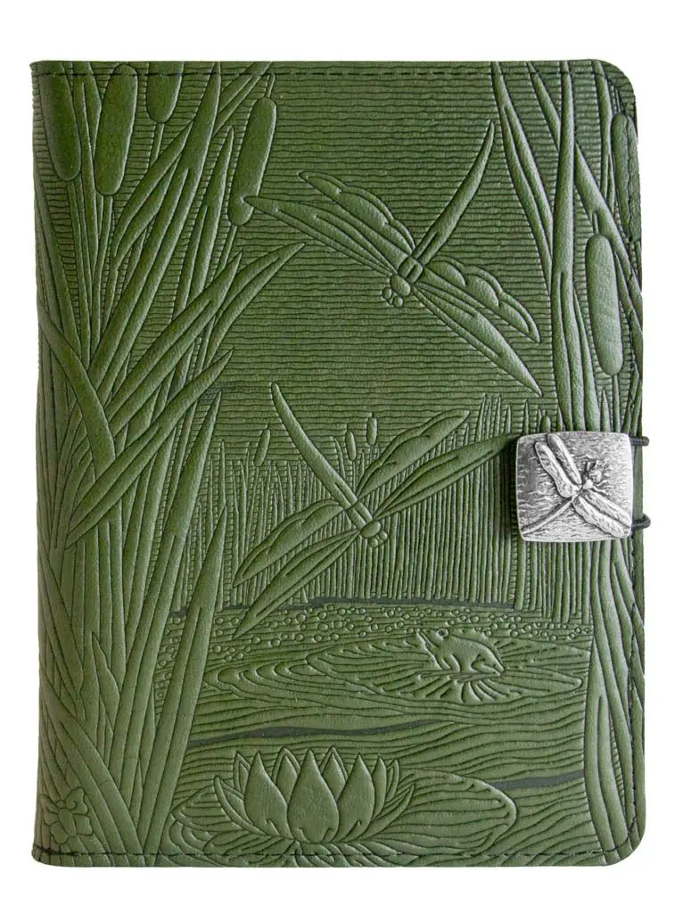 Leather Cover for Kindle e-Readers, Dragonfly Pond