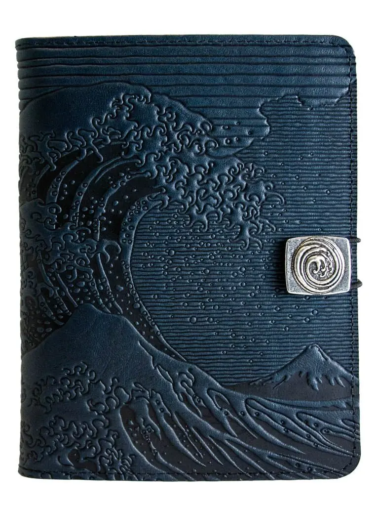 Leather Cover for Kindle e-Readers, Hokusai Wave
