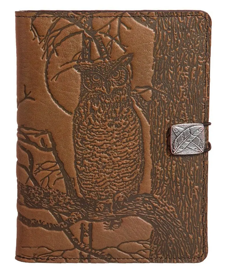 Leather Cover for Kindle e-Readers, Horned Owl