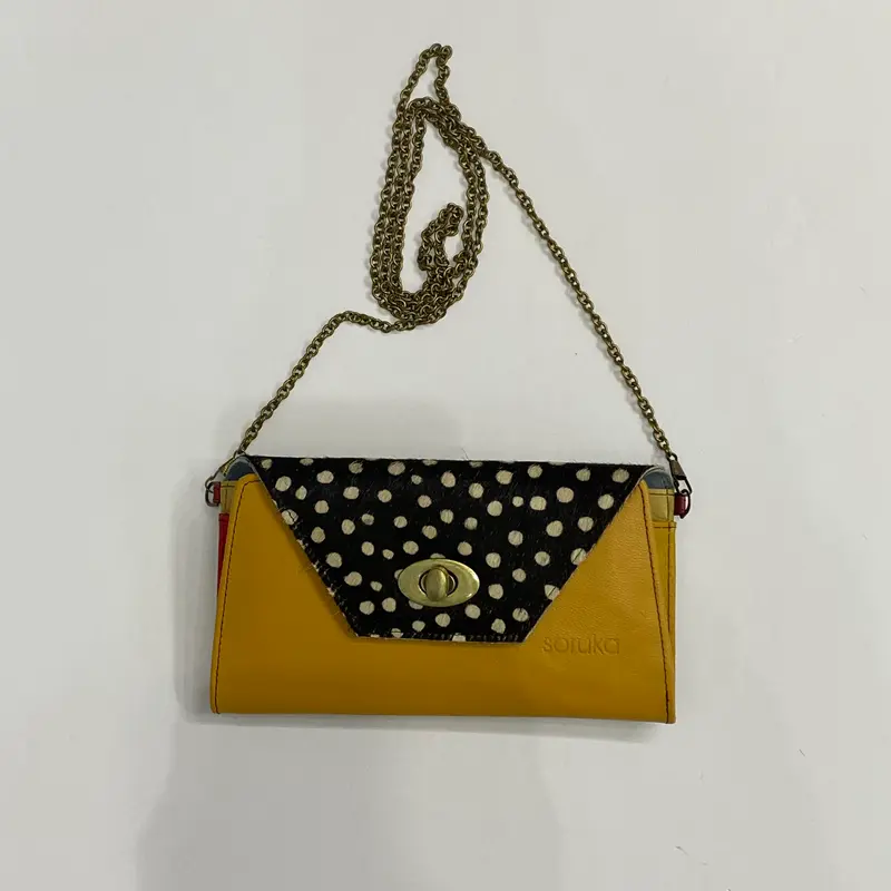 Leather Crossbody Wallet Purse