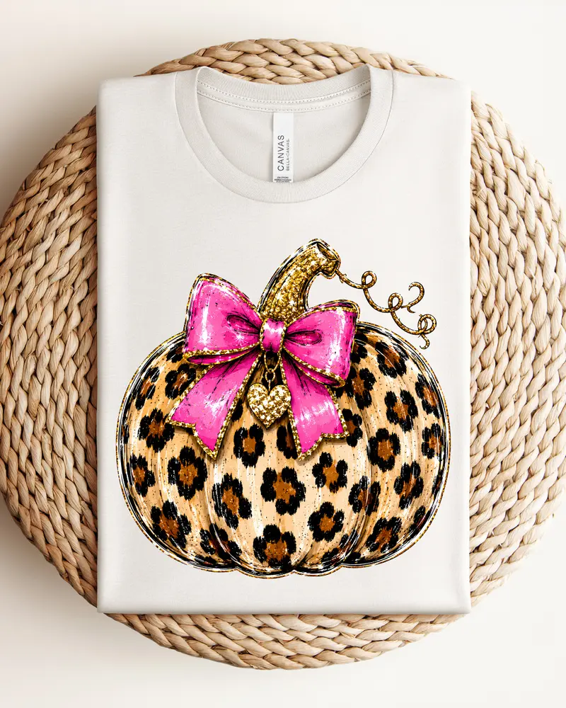 Leopard Pumpkin Boujee Tee