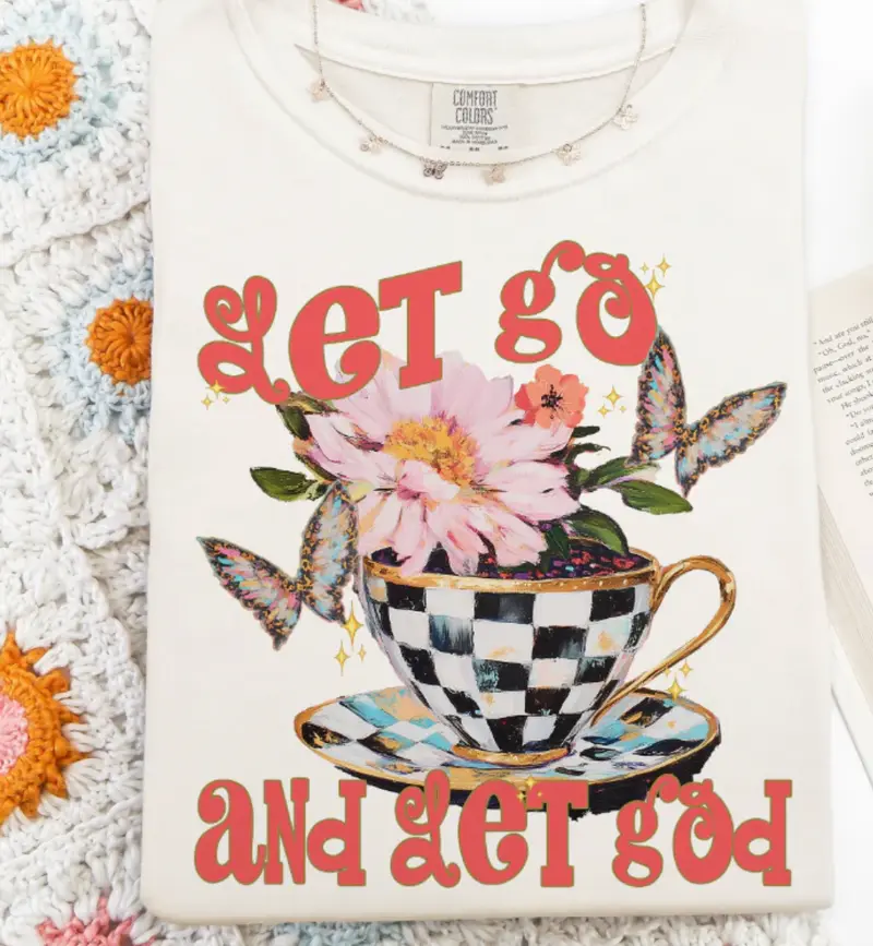 Let Go and Let God Graphic Tee