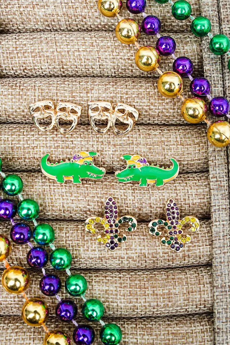 Let the Good Times Glow Stud Earrings 3 Pair Set