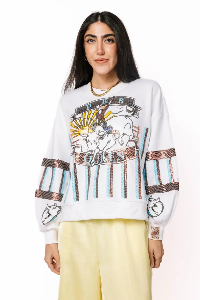 Licensed Teal & Brown PBR Queen Sweatshirt