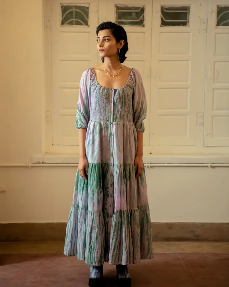 Lilac Teal dress