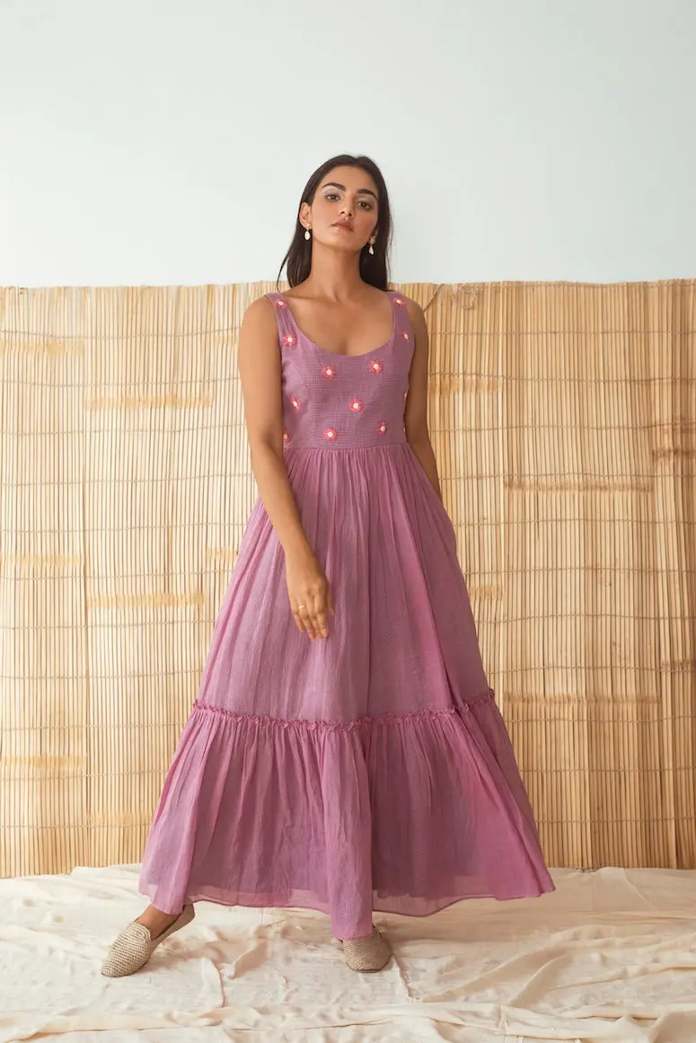 Lilies & Lavender Dress