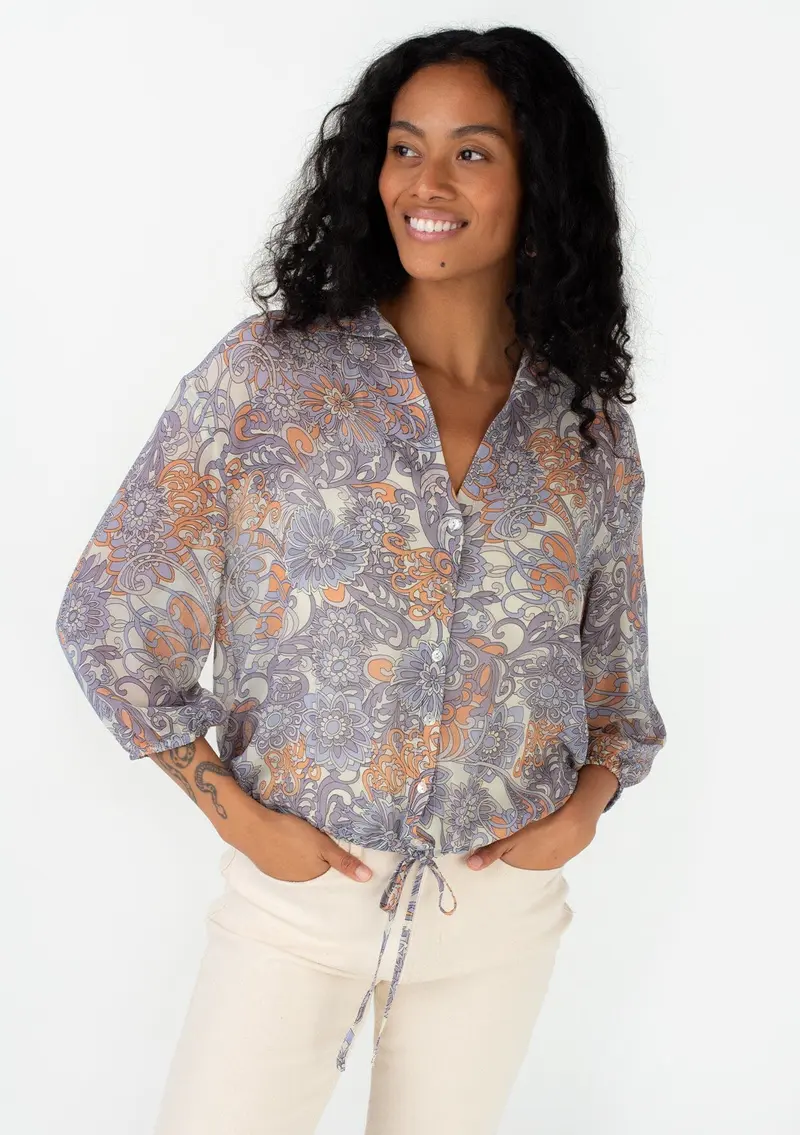 Lindie Button Front Top