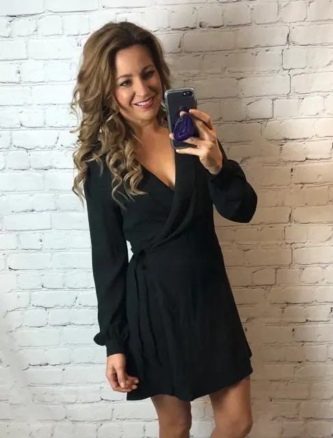 Little Black Wrap Dress