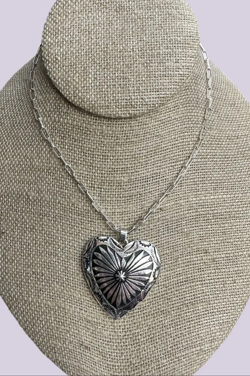 Lone Star Love Silvertone Necklace