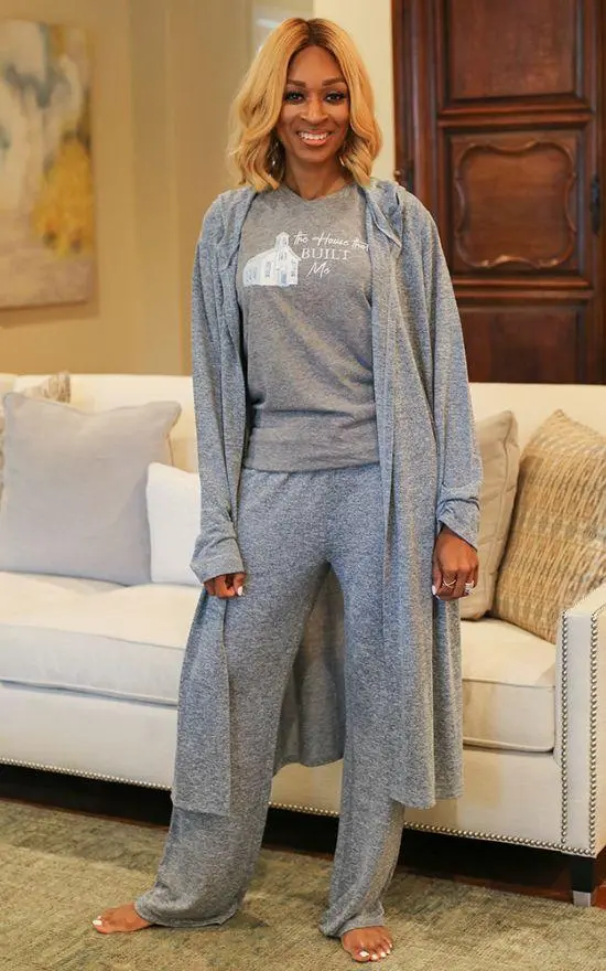 Lounge Duster Soft Blue Loungewear
