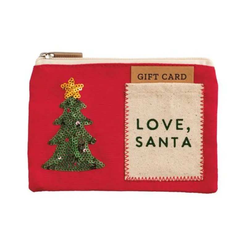 Love Santa Sequin Pouch