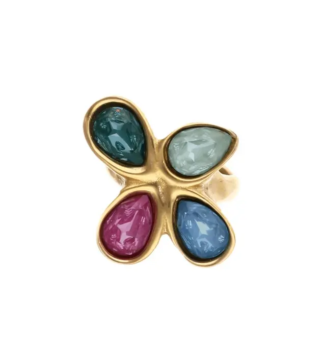 Lucent Ring in Gold & Multicolor
