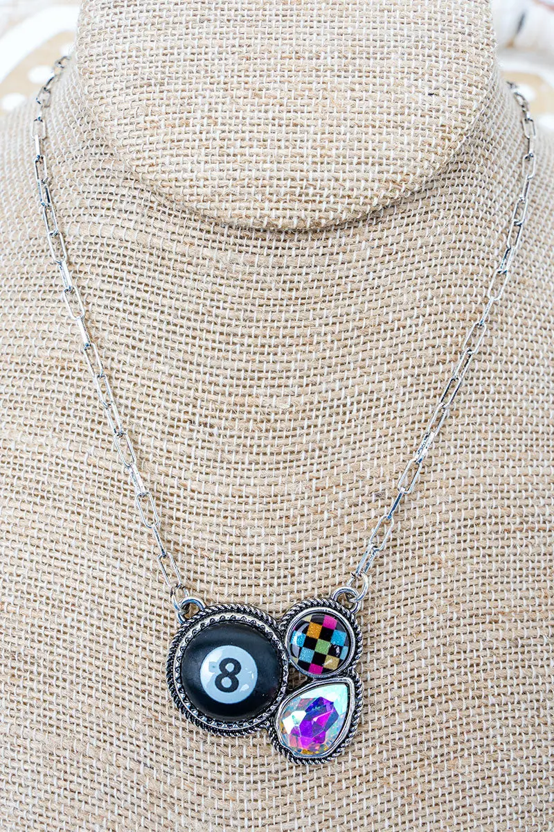 Lucky Break Silvertone Necklace