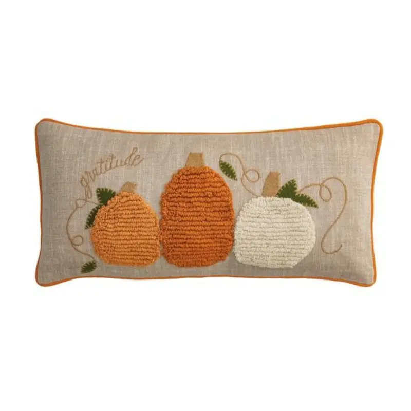 Lumbar Tufted Pumpkin Pillow by Mudpie