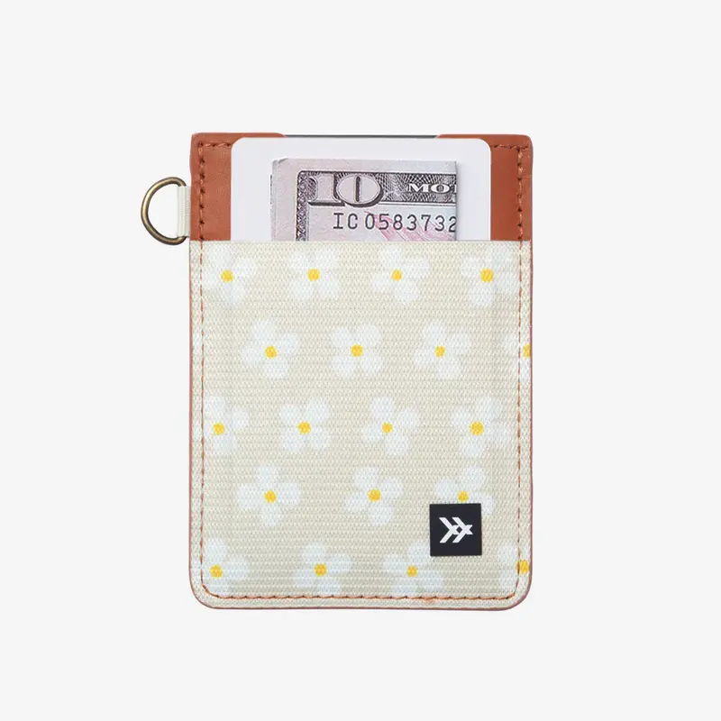 Luna Beige - Vertical Leather Wallet