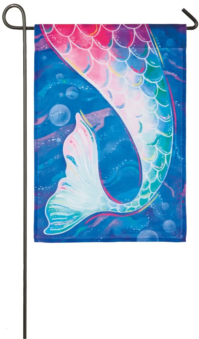 Magical Mermaid Garden Flag by Evergreen