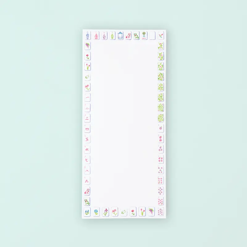 Mahjong List Pad by Taylor Paladino