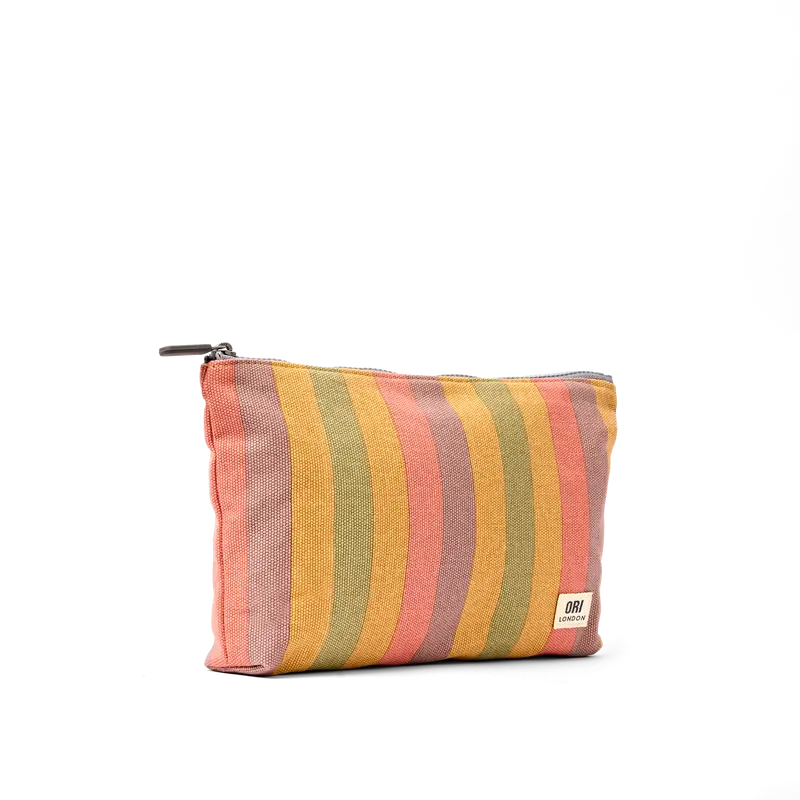 Maida Vale Pouch in Faded Multi Stripe